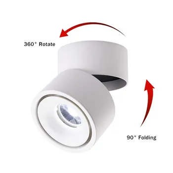 360 Stupňov Otočná Stmievateľné LED Downlight 15W 10W pozadí spot light led Nordic LED Stropné svietidlo 85-265V Krytý Sledovať Lampy