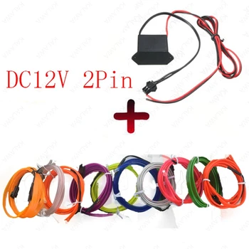 4 mm Flexibilné Neon Led EL Wire Light 1 - 10M Lano Páska, Kábel, Pás LED Auto Nepremokavé Trubice USB 12V 5V 3V Flex