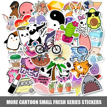50pc Nepremokavé Karikatúra Roztomilý DIY Stickerswater Fľaša Notebooky, Mobilné Telefóny, Skateboardoch, Požičovňa Motocyklov Cestovné puzdro, Spálňa