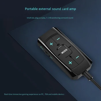 7.1 Prenosné USB Externá Zvuková Karta, Slúchadlá Usb na 3,5 mm 3D o Headset Mikrofón s 3,5 mm Jack pre Notebook PC