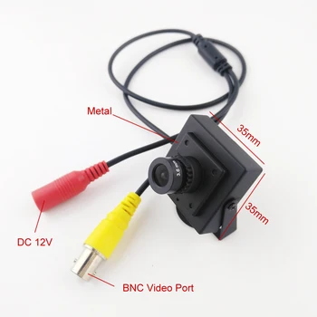 700TVL CMOS Color Analógový CVBS Kamera Super Malé kovové 2.8/3.6/6.6 mm objektív CCTV Video Bezpečnostná Kamera S káblom