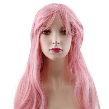 80 cm Kučeravé Červená, Ružová, Biela Strieborná Cosplay Parochne Ženy Dlho Syntetické Vlasy Kostým Na Halloween