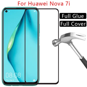 9d tvrdeného skla screen protector pre huawei nova 7i puzdro na huawey hawawi nova7i 7 i i7 6.4 ochranné telefón coque taška