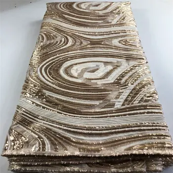 Africké Organza čipky Textílie s flitrami Nigérijský svadobné šitie nosenie-vysoká kvalita francúzsky tylu čistý čipky textílie COP-0016