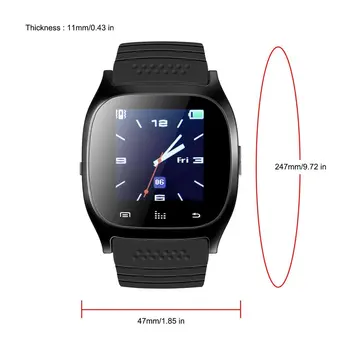 Aktualizácia M26 Bezdrôtové Bluetooth V4.0 Smartwatch Smart Zápästie Elektronické Hodinky Synchronizovať Telefón Mate Pre IOS Apple iPhone Android Telefóny