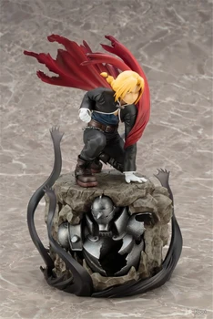Anime Fullmetal Alchemist Edward Elric Bitka Ver. GK PVC Akcie Obrázok Socha Zberateľskú Modelu Deti Hračky, Bábiky Darčeky 22 cm