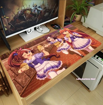 Anime Umamusume: Celkom Derby Otaku Veľká Podložka pod Myš Notebook PC Herných Myší Mat Stôl Klávesnice Mat Anti-Slip Playmat Cosplay