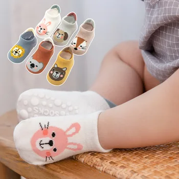 Baby Dievčatá Ponožky Novorodenca Cartoon Baby Ponožky Dieťa Deti Chlapec Domov Ponožky Proti Sklzu Poschodí Ponožky, Topánky Jar Leto Jeseň