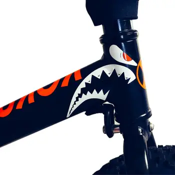 Bicykel Rám Dekoratívne Nálepky MTB Shark hlavová Trubka Dekorácie-Nálepky na Bicykel Poškriabaniu Nálepky Shark Oči Nálepky