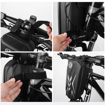 Bicykel Taška na Riadidlá Pásy Cyklistické Príslušenstvo Prenosné Rainproof Hard Shell w/ Reflexné, Nepremokavé Cyklistické Prvky