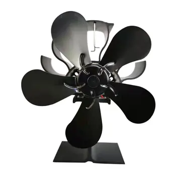 Black Krb Tepla Powered Sporák Ventilátor Účinne Horúceho Vzduchu, Výdaj Doma Ušetriť Energiu Dúchadlo Teplé Distribúcia Krb Ventilátor