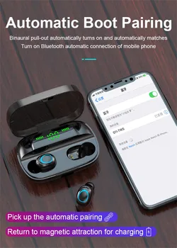 Bluetooth 5.0 Slúchadlá Bezdrôtové Slúchadlá Mini In-Ear Slúchadlá Stereo Konektor Pre Slúchadlá