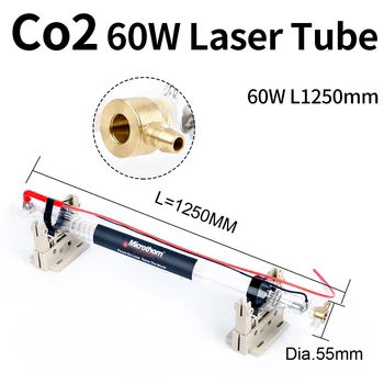 Co2 Laserové Trubice 60W 1250*55mm pre Co2 Laserové Gravírovanie/Rezacie Stroje