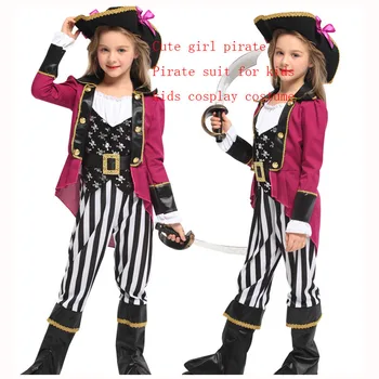 Dievča šaty, oblek Ľahký materiál Slim pirát cosplay kostým dámske oblečenie Polyester materiálu vysokej kvality