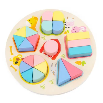Dieťa Predškolského Montessori Hračky Raného Vzdelávania Učebné Pomôcky Matematické Rovnaké Rozdelenie Hračky, Drevené Hračky Počítať Geometrickým Tvarom Zodpovedajúce