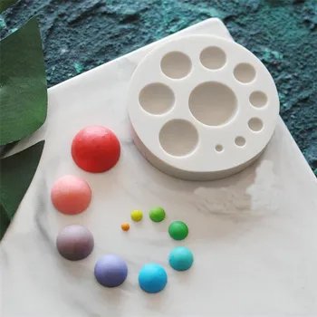 DIY Sugarcraft Kruhu Silikónové Formy 3D Pearl Perličiek Čokoládový Fondant Formy Candy Hlinené Formy Vianočný Večierok Cake Zdobenie Nástroje