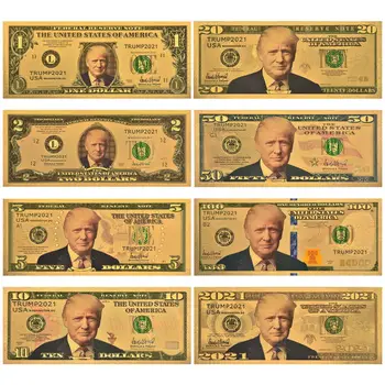 Donald Trump 2021 Falošné Peniaze USA Dolár, Zlato, Bankovky Prop Peniaze Amerika Banky Poznámky Osobný Darček Dropshipping
