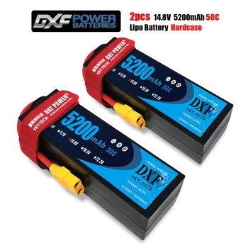 DXF Hardcase 2KS Lipo Batérie 2S 3S 4S 7.4 V, 11.1 V 14,8 V V 5200mAh 6500mAh 6750mAh 7000mAh 8400mAh 50C 60 ḞC 100C 120C pre RC Auta