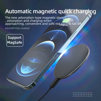 Essager 15W Čchi, Magnetické Bezdrôtová Nabíjačka Pre iPhone 12 Pro Xs Max X Magnet Indukčnej Nabíjačky, Rýchle Bezdrôtové Nabíjanie Telefónu Pad