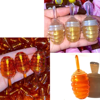 Honey Pot Lesk Na Pery Rúry Zátky Prázdne Crystal Clear Veľkoobchod Väčšinu Lesk Na Pery Dodáva Jedinečný Kontajner Fľaše Naplniteľné