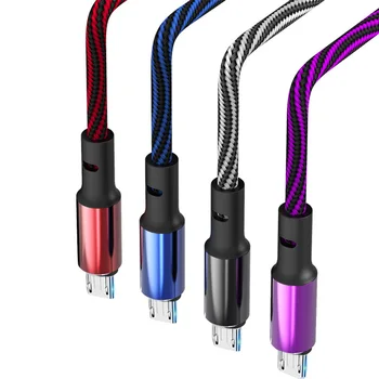 Kebiss Micro USB Kábel 3A Nylon Rýchle Nabíjanie USB Kábel pre Samsung Xiao Huawei Nabíjačka, Dátový Kábel, Mobilné telefóny, Príslušenstvo