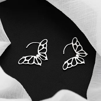 Klip Motýľ Náušnice Pre Ženy kórejský Módne Jednoduché Roztomilý Módne kórejský Hot Predaj Nový Trend Študent Strany Šperky BOYULIGE