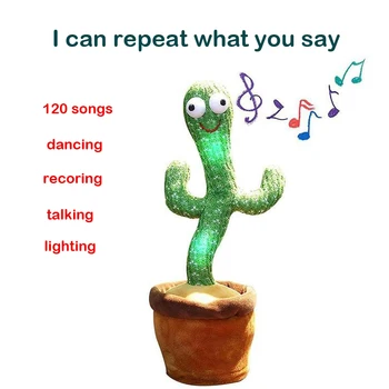 Krásne Rozprávanie Hračka Tanec Kaktus Bábika Hovoriť Hovoriť Zvukový Záznam Opakovať Hračka Kawaii Kaktus Hračky Pre Deti Detský Vzdelávania Hračka Darček