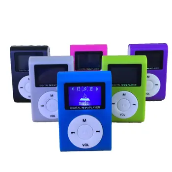Malá Veľkosť Prenosný MP3 Prehrávač Mini LCD Displej MP3 Prehrávač Hudby Podpora 32 GB TF Karty Najlepší Darček