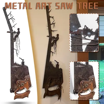 Metal Art Videl Ručné Remeselné Dizajn Na Staré Rez Strane Videl Metal Art Deň otcov Jedinečný Darček Metal Art Strom Na Stenu Decor