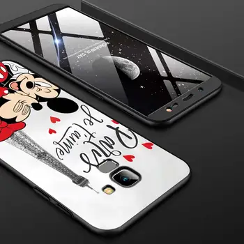 Mickey Minnie v Londýne pre Samsung Galaxy J2 J3 J4 Core J5 J6 J7 J8 Prime duo Plus 2018 2017 2016 Mäkké Čierny Kryt Telefónu