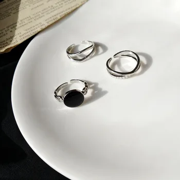 Minimalistický Krúžky Nastaviť Duté Otvorenie Krúžku Žien Módne Pearl Krúžok Vintage Nádychom Svadobné Šperky Priateľov Darčeky Nové Accessoreis