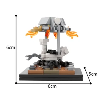 MOC Mars Exploration Rover Model Vojenské Stavebné Bloky Priestor Tehly DIY Montáž Vzdelávacie Hračky Pre Deti, Chlapci Darček 78pcs