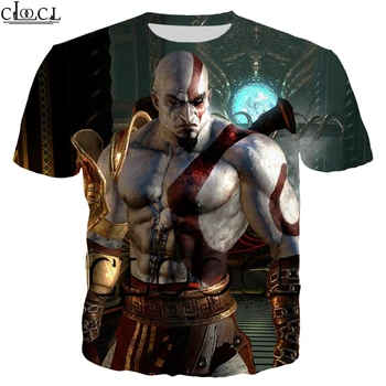 Móda Pár Nosenie Hru T-shirt Muži Ženy 3D Tlač Kratos Boh Vojny Krátky Rukáv Streetwear Harajuku T Košele, Topy