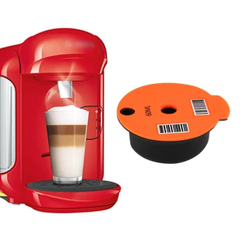 Naplniteľné Kávové Kapsule Kompatibilné S BOSCH Stroj Tassim o Opakovane Káva Pod Crema Maker Eco-Friendly