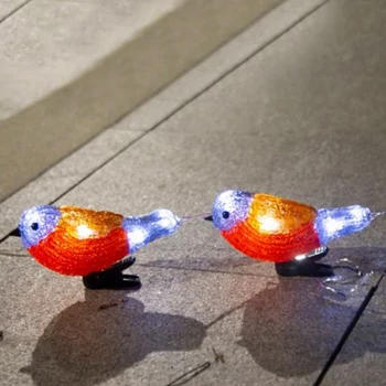 Nepremokavé 5 LED Akryl Vták Garland Svetlá String Vianoce Domov Garden Party Dekorácie Dovolenku Slnečnej Krajiny Rozprávky na Čítanie