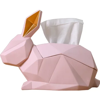 Nordic geometrické králik tvorivé tkaniva box zásuvky zásobník moderný minimalistický obývacia izba dekorácie ploche úložný box domova
