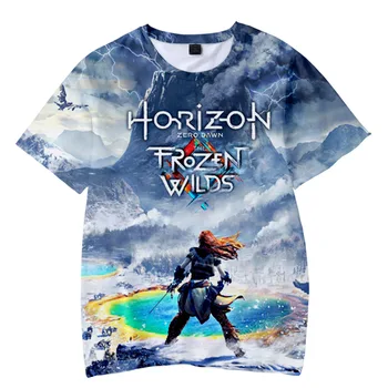 Nová Hra Horizont Nula Dawn 3D Trend Bežné Dospelých Detí, Mužov a Žien-Krátke rukávy T-shirts