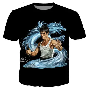 Nové dorazí klasická Bruce Lee t shirt muži ženy 3D vytlačené novinka módne tričko hip hop streetwear príležitostné letné topy