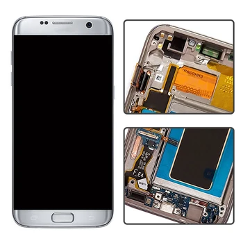 OEM Pre Samsung Galaxy S7 Okraji G935F LCD Displej Sklom Digitalizátorom. Rám