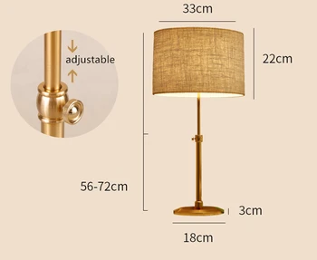 Pozlátený Bronz, Stolná Lampa Nordic Dizajnér Zlato Stolové Lampy, Spálne, Kovové Stolové Osvetlenie LED Dekoratívne Stolové Svetlo