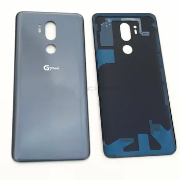 Pre LG G7 ThinQ Zadné Bývanie Späť Prípade Lepiacou Sklenený Kryt Batérie