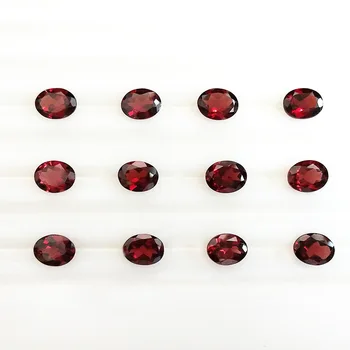 Predaj 6x8mm červenej Farby, Prírodný granát Skvelý Strih Kvapka Tvar Voľné Kameň Syntetický Diamant Pre Šperky JL-14