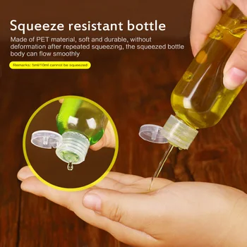 Prenosný Mini Cestovné Fľaše Plastové Fľaše Cestovné Sub Fľašu Šampónu Kozmetická Emulzia Kontajnera Ideálna Starostlivosť O Nechty Make-Up Nástroje