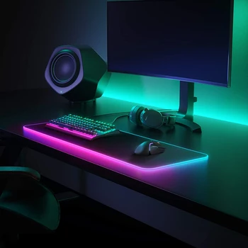 RGB Veľké Gaming Mousepad LED Podsvietený Koberec Veľká veľkosť Mause Pad Hry Klávesnica Podložka pod Myš Hráč Stôl mat Počítačových Myší Mat