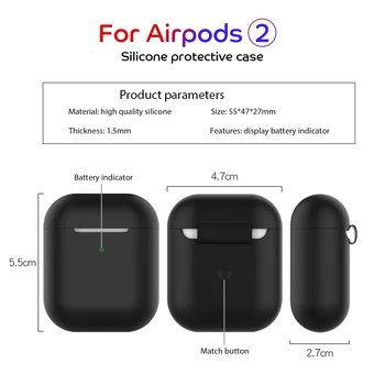 Roztomilý pre Airpods 2 Prípadoch Silikónové Mäkké Navrhnutý Špeciálne pre Apple Airpods2 Slúchadlá pre Apple Airpods 2 Prípady