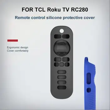 Silikónové Diaľkové Ovládanie Prípade Pre TCL Roku TV RC280 Radič Shockproof TCL Roku TV Remote Ochranný Kryt