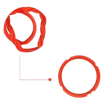 Silikónový Tesniaci Krúžok Pre Tlak Sporák Hrniec Príslušenstvo, Hodí 5 Alebo 6 Kvart Modely, Červená, Modrá A Spoločných Transparentná Biela, Pac