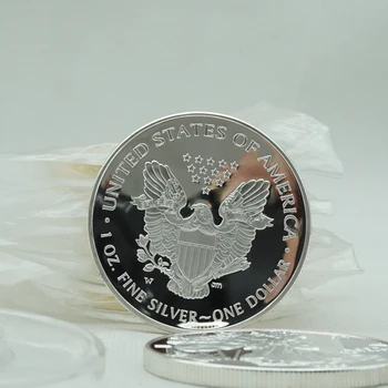 Slobody Eagle Mince 1 oz Jemné Strieborné Zberateľské Amerike Spojených Socha Výzvou Mince