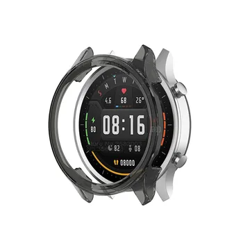 Smart hodinky Príslušenstvo pre Xiao sledovať farebné Športové Mäkké TPU silikónové plnú Ochranu Nárazníka kryt pre mi watch color prípade