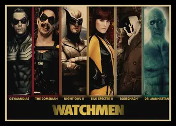 Superhrdina Watchmen retro Kraft obrázok Plagátu Retro Film Posers Jasný Obraz Domáce Dekorácie Samolepky na Stenu